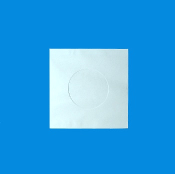 レコードＥＰ（7”/18ｃｍ/ドーナツ盤）用薄紙インナージャケット（ホワイト）　片穴付き　１００枚組