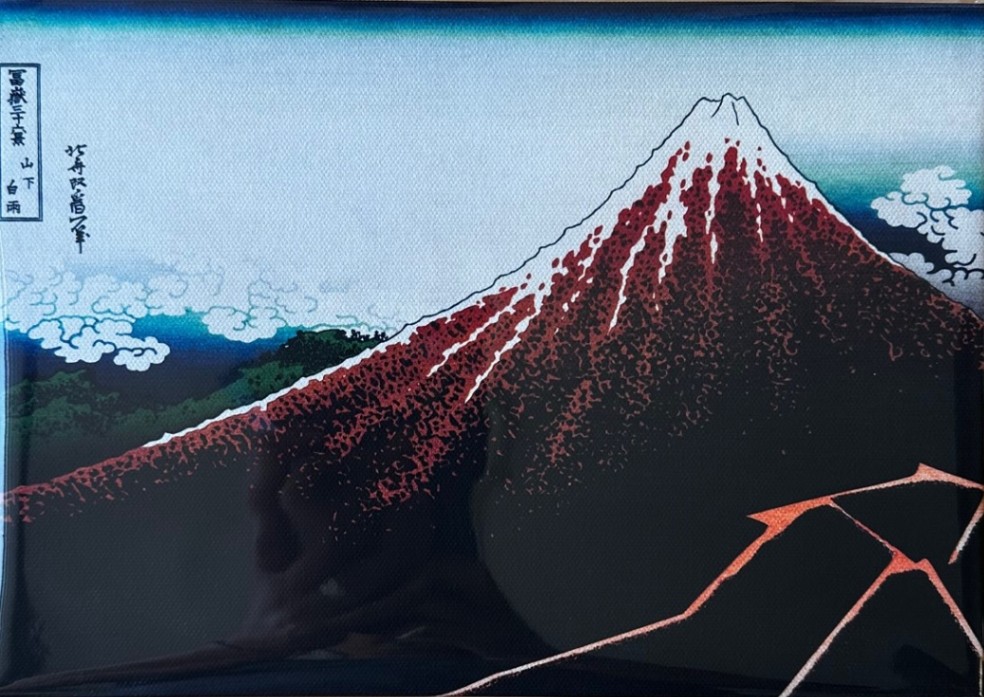 アートファインボード《葛飾北斎》山下白雨