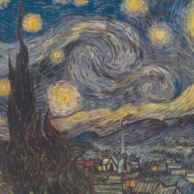 250-09b/Vincent Van Gogh/ゴッホ-星月夜