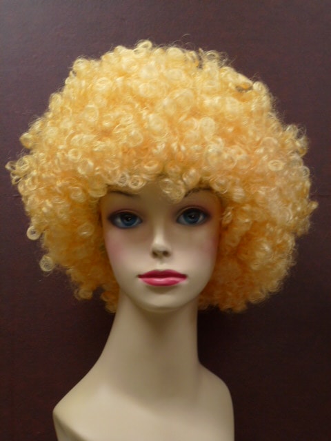 ジャンボアフロヘアーカツラ・ブロンド