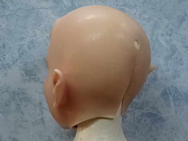 サンプル写真使用品・シリコンフィメールマスク・小悪魔ミム(角無し1号メイク)