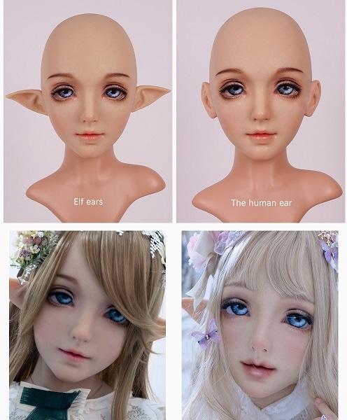 M13 Ilia マスク・妖精シリコンフィメールマスク、フルフェイスタイプ