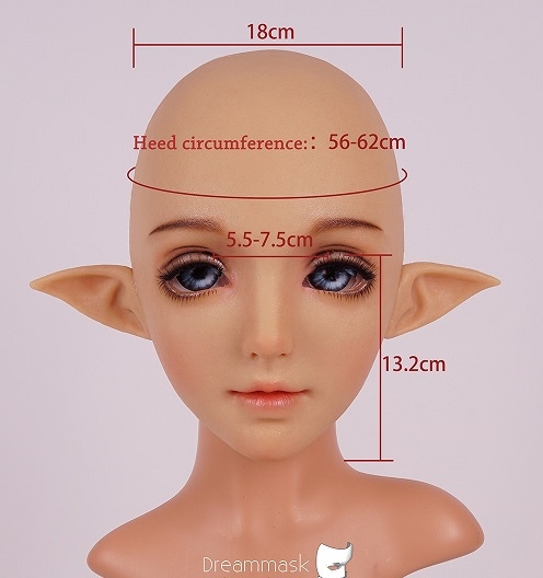 M13 Ilia マスク・妖精シリコンフィメールマスク、フルフェイスタイプ