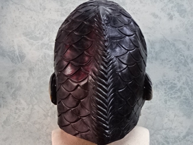 魚の被り物・フルフェイス「鯉のマスク」。珍しい魚のマスクです。