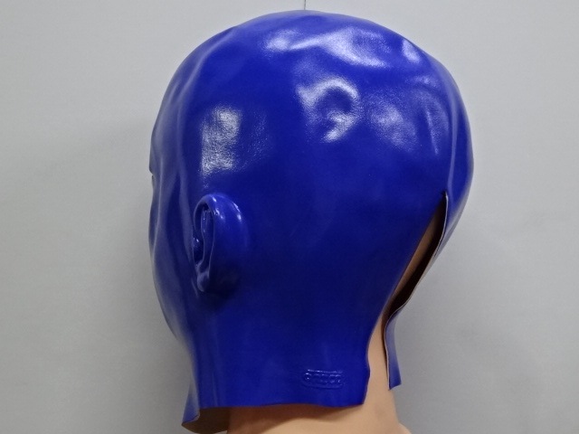 白塗りマスクの姉妹品【青ぬり】 ブルーマン風被り物