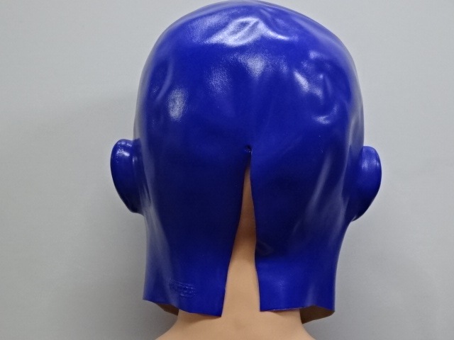 白塗りマスクの姉妹品【青ぬり】 ブルーマン風被り物