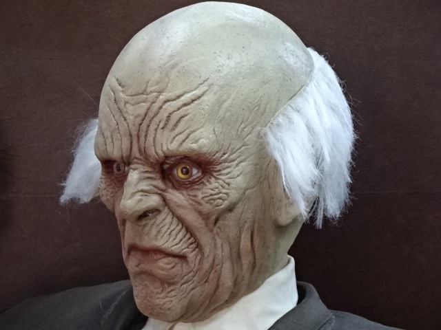 ホラーマスク・博士、怖い博士の被り物。ハロウィン仮装肝試しにピッタリ。
