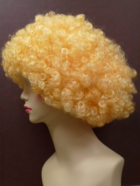 ジャンボアフロヘアーカツラ・ブロンド