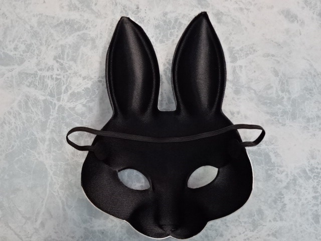 うさぎの被り物・ラビットドミノ、2023年卯年のマスクです