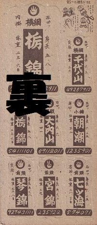 懐かしいおもちゃ・相撲抜取めんこ