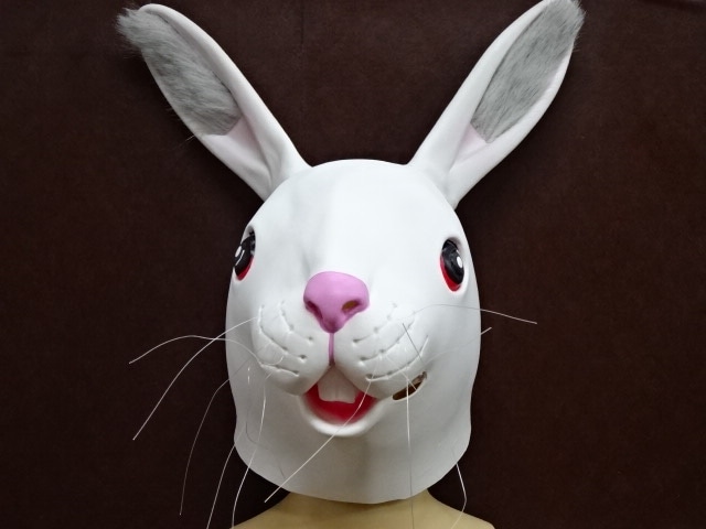 ウサギの被り物・NEWうさぎマスク。卯年マスク