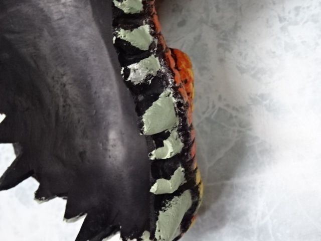 黄,龍の被り物・ドラゴンマスク、龍のマスク・イエロー。