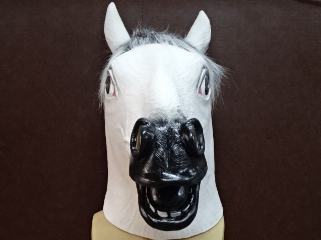 白うまマスク・馬の被り物