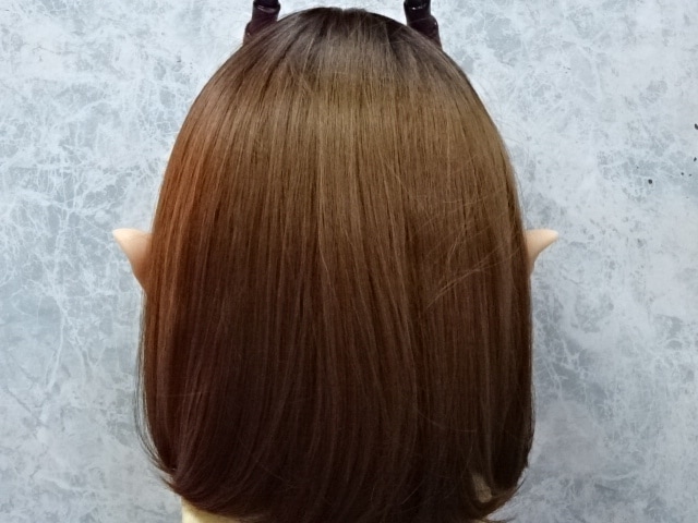 シリコンフィメールマスク・小悪魔ミム(角付き) フェイクアイ仕様、ROANYER