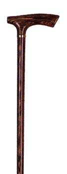 ★ラッキー特価！★ タガヤサン（鉄刀木）45cm 　特大壷 唐木ステッキ 鉄刀木（タガヤサン） L型