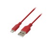 iPhoneや/iPadでの使用に最適なUSB Type-A to Lightningケーブル GH-ALTUG200-RD【ネコポス便配送制限3点まで】