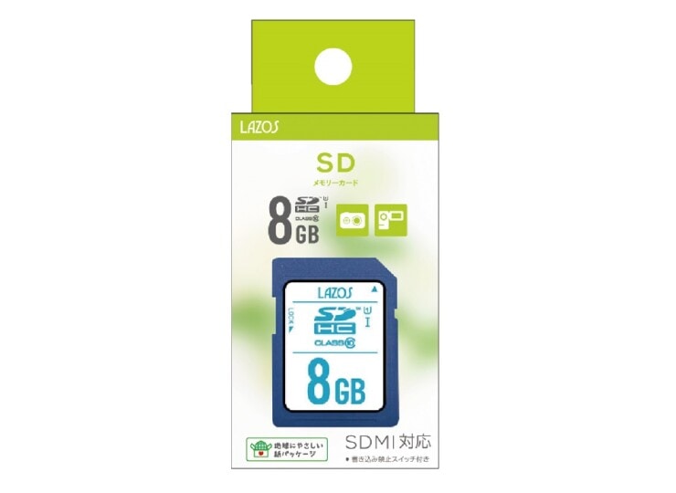 LAZOS 饽 SD 8GB Class10 L-B8SDH10-U1 ڥͥݥ12ޤǡ