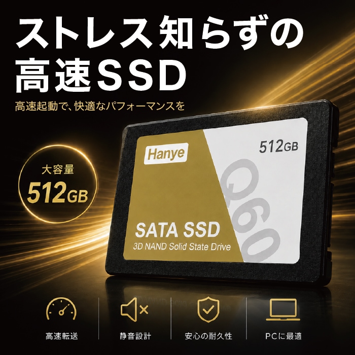 超高速大容量ＳＳＤ５１２ＧＢ搭載✨美品の２０２４年製✨１２世代ｉ５に大容量メモリ SSD 内蔵 512GB 内蔵SSD 最大550MB/s SATA 2.5インチ 2.5型 7mm SATA3