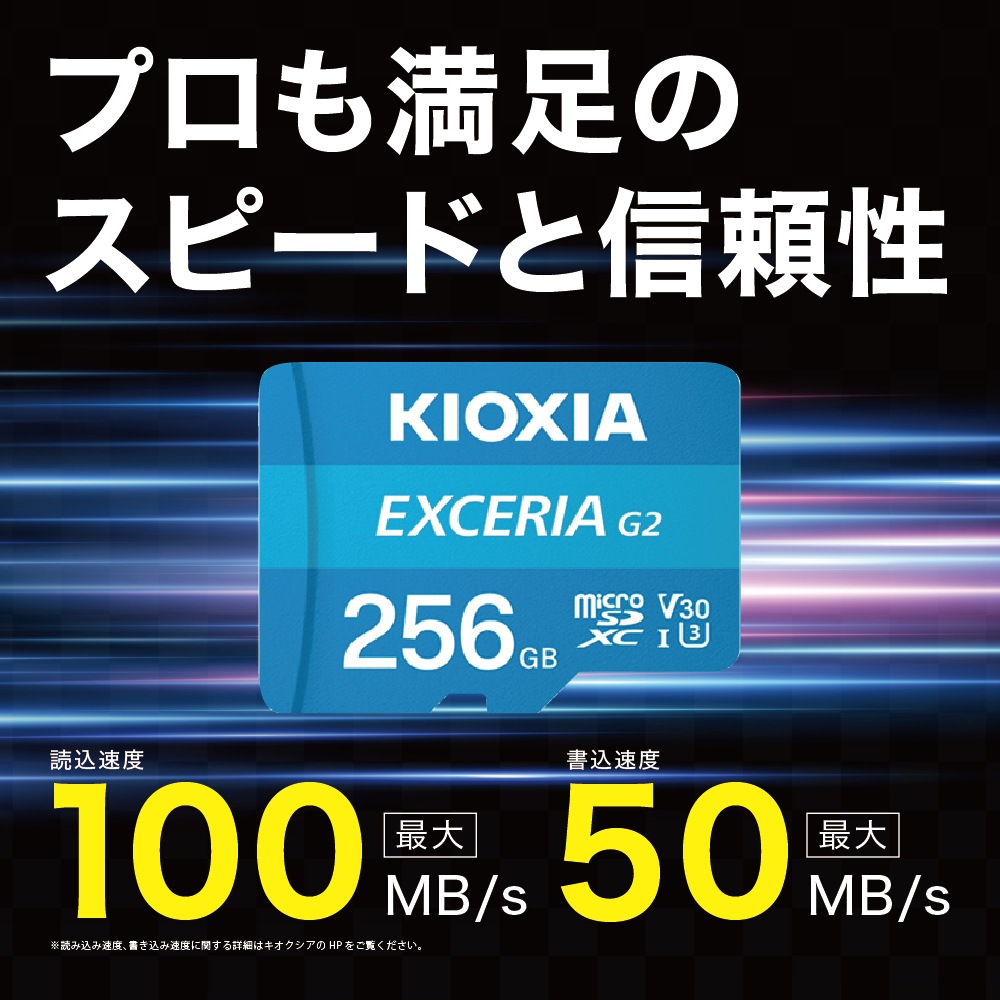 KIOXIA  EXCERIA G2 microSDXC 256GB Class10 UHS-I U3 A1 V30 LMEX2L256GG2ڥͥݥ10ޤǡ