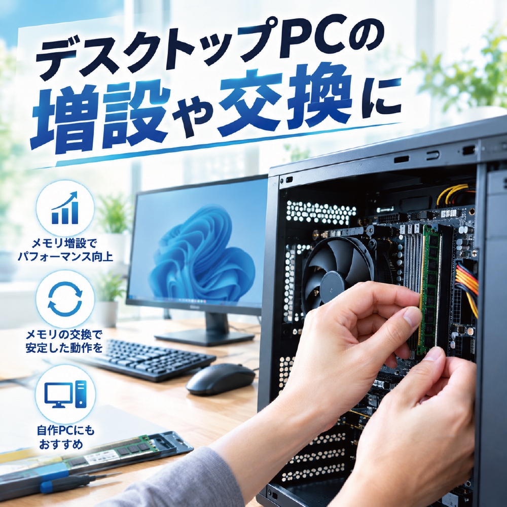 メモリ DDR4 8GB 2枚セット デスクトップPC用 増設メモリ PCメモリ RAM