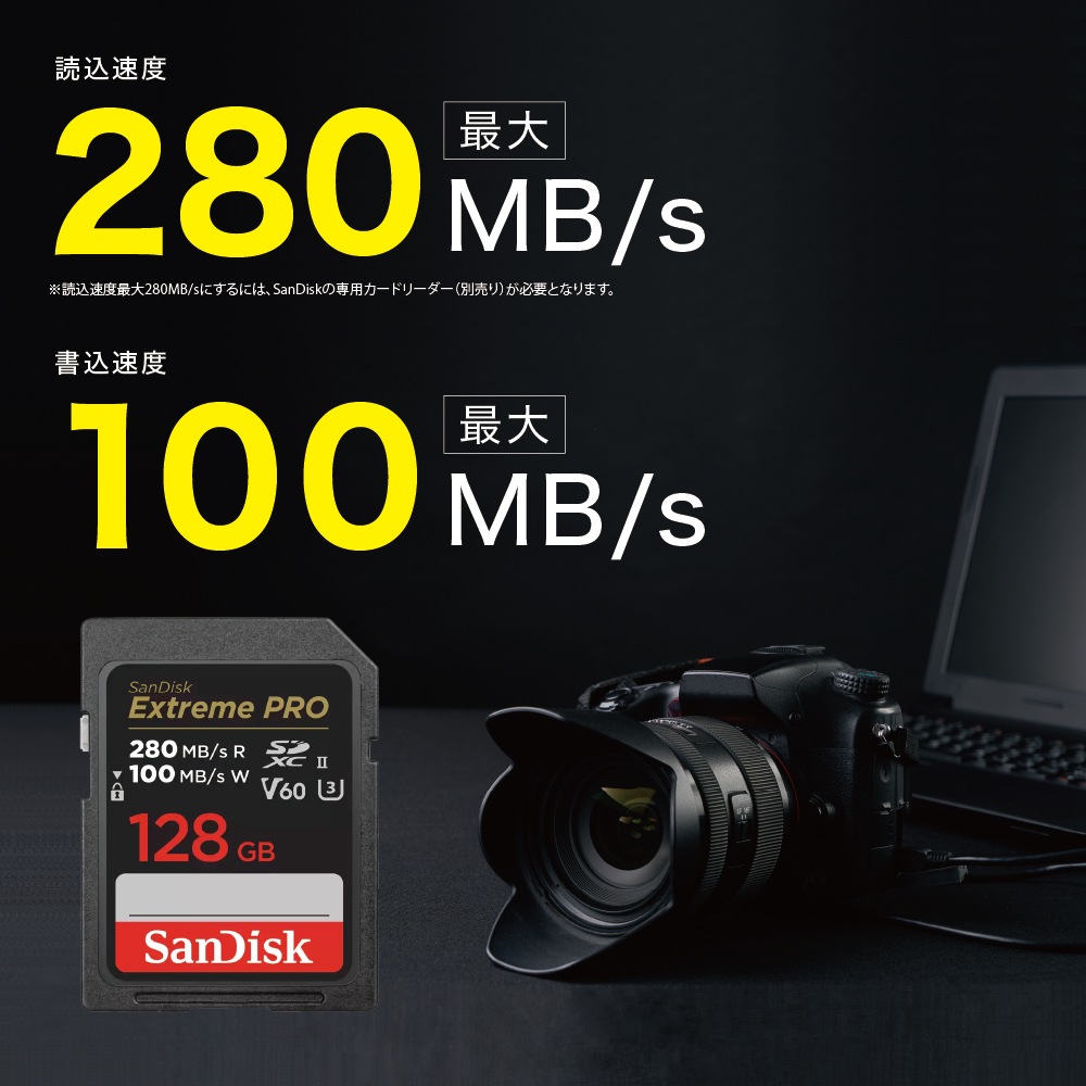 SanDisk サンディスク Extreme PRO UHS-II SDSDXEP-128G-GN4IN