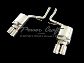 ポルシェパナメーラパワークラフト製ストレートX チューブマフラーカッターセット POWER CRAFT PORSCHE Panamera