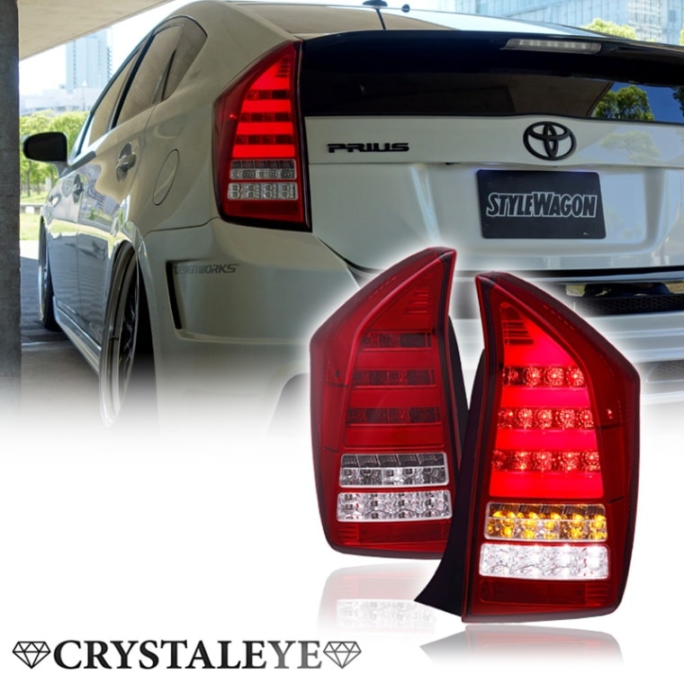 30系プリウス ファイバーフルLEDテールV7 オープニング機能＋