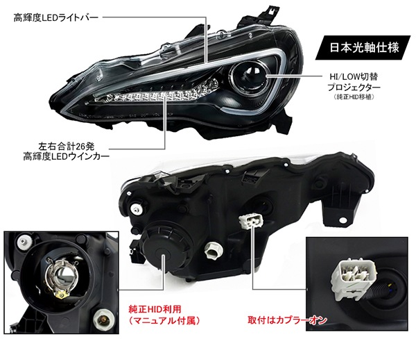 ��86 /�£ңڡ��ϥ����� ���ꥹ���륢��LED�饤�ȥС� �إåɥ饤�� V2������ ����HID���� 