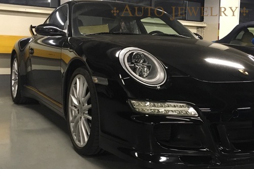 �ڥ����ȥ��奨�꡼�� �ݥ륷��997/911 2005����2009���ѡ�991�������� �ե����С�LED��󥰥إåɥ饤��(����С��� AUTOJEWELRY