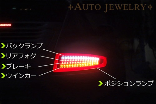 �ڥ����ȥ��奨�꡼�� �ݥ륷��997/911 �����ѡ��ե����С��ե�LED�ơ������(��åɥ��ꥢ���� AUTOJEWELRY