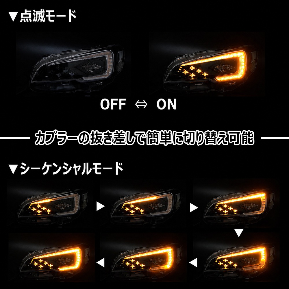 ���Х� ��������� (VM#) WRX (VA#) A��C�� ���å���������LED�إåɥ饤�� 