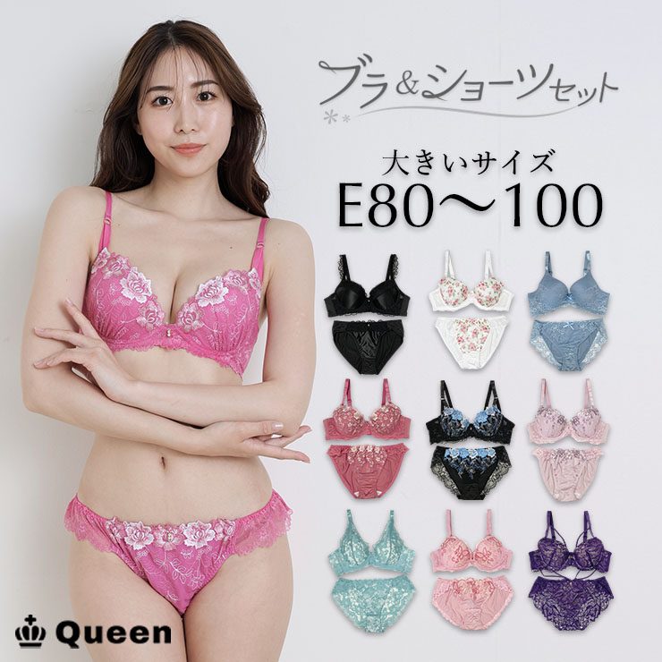ブラショーツセット カップ別 Eカップ アンダー80 85 90 95 100 (j3-e)