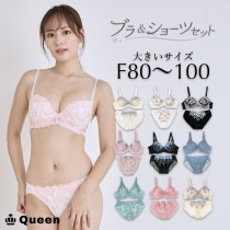 ブラショーツセット カップ別 Fカップ アンダー80 85 90 95 100 (j3-f)|【削除】カップ別ブラ＆ショーツ|下着