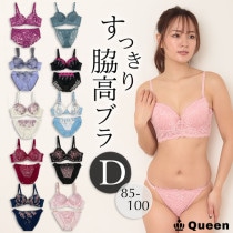 脇高ブラショーツセット D85 D90 D95 D100 (j5-d)|【削除】カップ別ブラ＆ショーツ|下着
