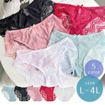 大きいサイズ ショーツ シースルー パンティ レディース 下着 ランジェリー 無地 バックレース L LL 3L 4L (s105）|ショーツ|下着