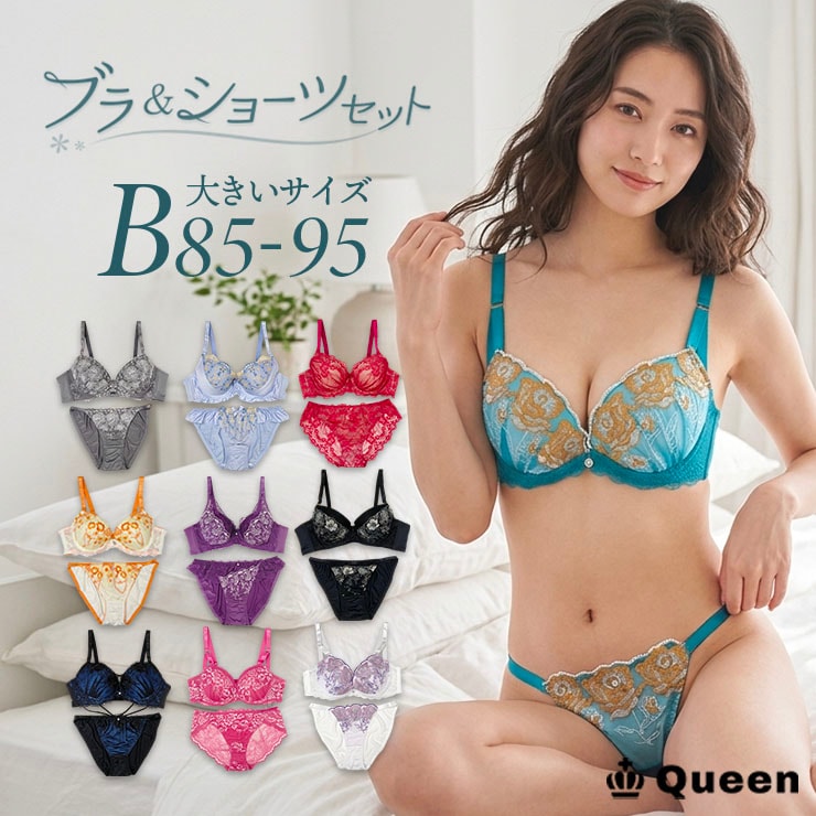 ブラジャーショーツセット（Bカップ・アンダー85/90/95） (j3a-b)