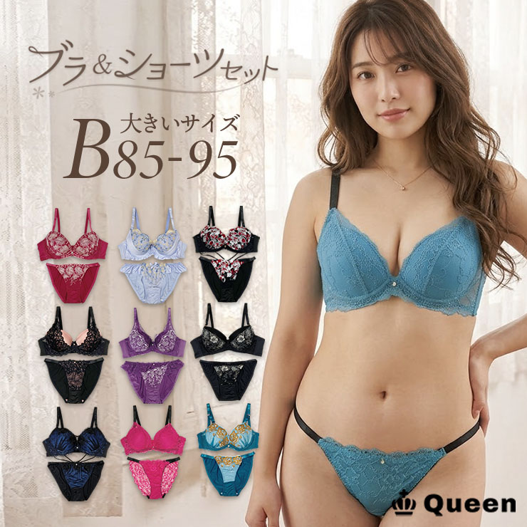 ブラジャーショーツセット（Bカップ・アンダー85/90/95） (j3a-b)