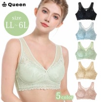 メッシュ×レースバックコンシャスノンワイヤーブラ LL 3L 4L 5L 6L (tb088）|ブラジャー