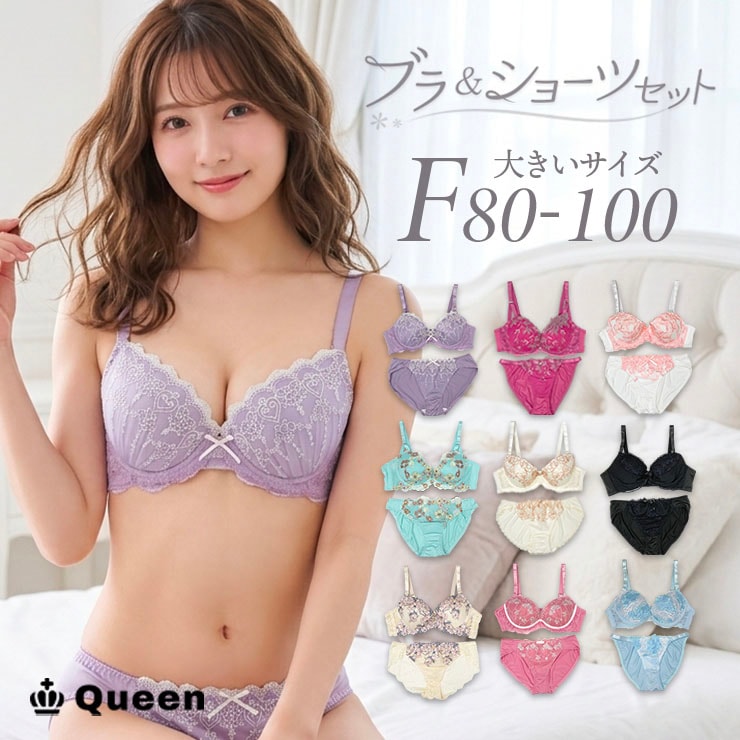 ブラジャーショーツセット（Fカップ・アンダー80/85/90/95/100） (j3b-f)