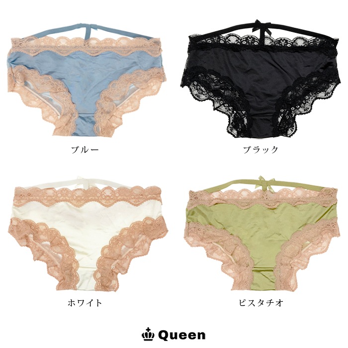 サテンレーススート柄メッシュオープンバックショーツ (s112）