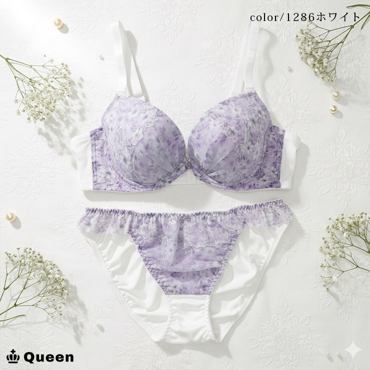 フェミニンブラショーツセット カップ別 Bカップ アンダー85 90 95 (j1-b)
