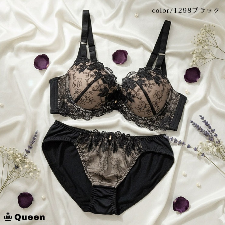 フェミニンブラショーツセット カップ別 Bカップ アンダー85 90 95 (j1-b)