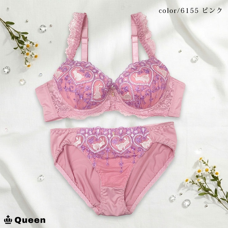 ソフトワイヤーブラジャー＆ショーツセット（Cカップ・アンダー85/90