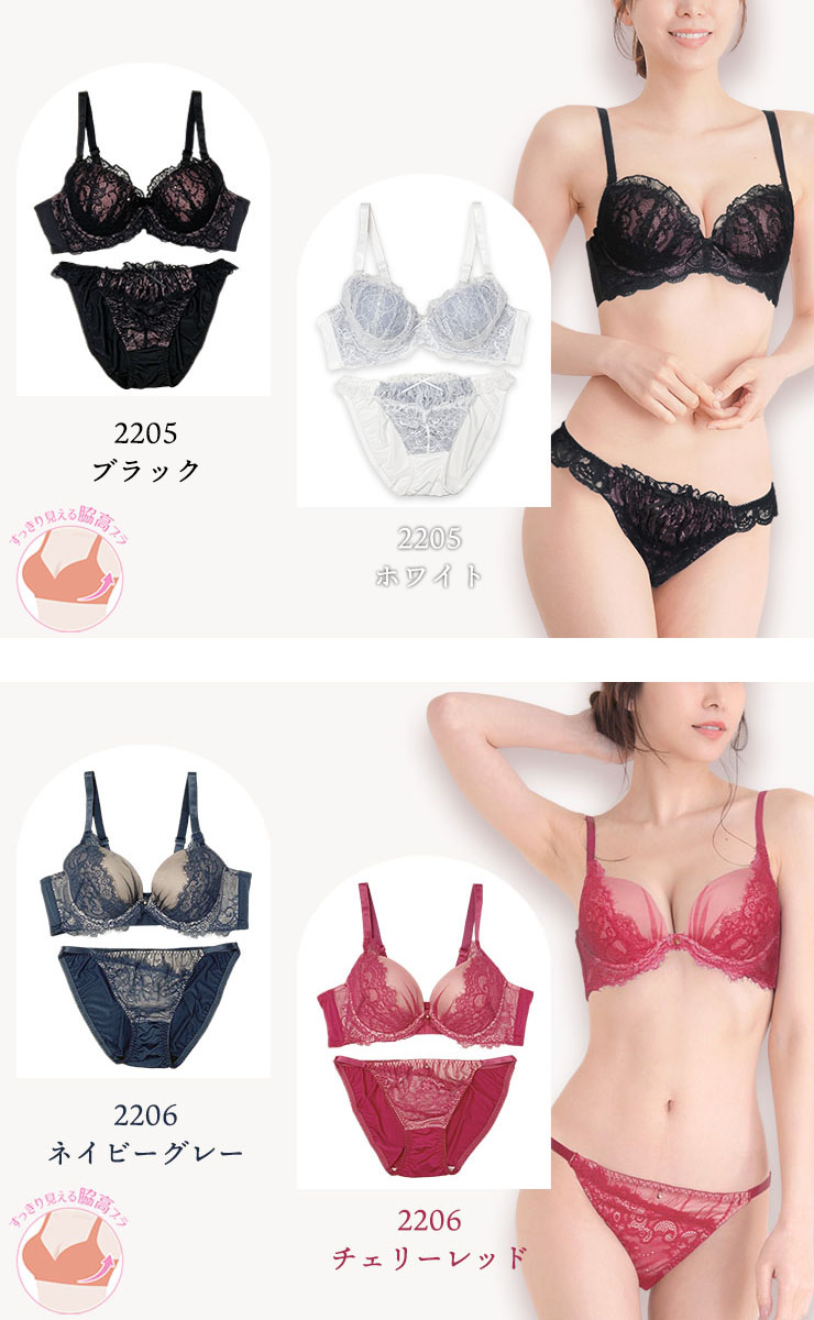 ブラジャー＆ショーツセット（Eカップ・アンダー80/85/90/95/100） (j2-e)