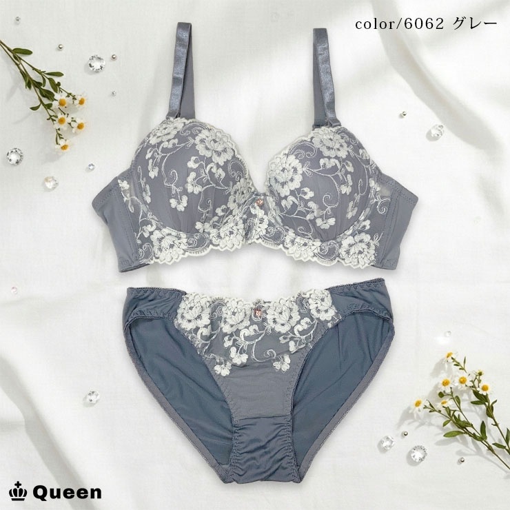 ソフトワイヤーブラジャー＆ショーツセット（Hカップ・アンダー70/75