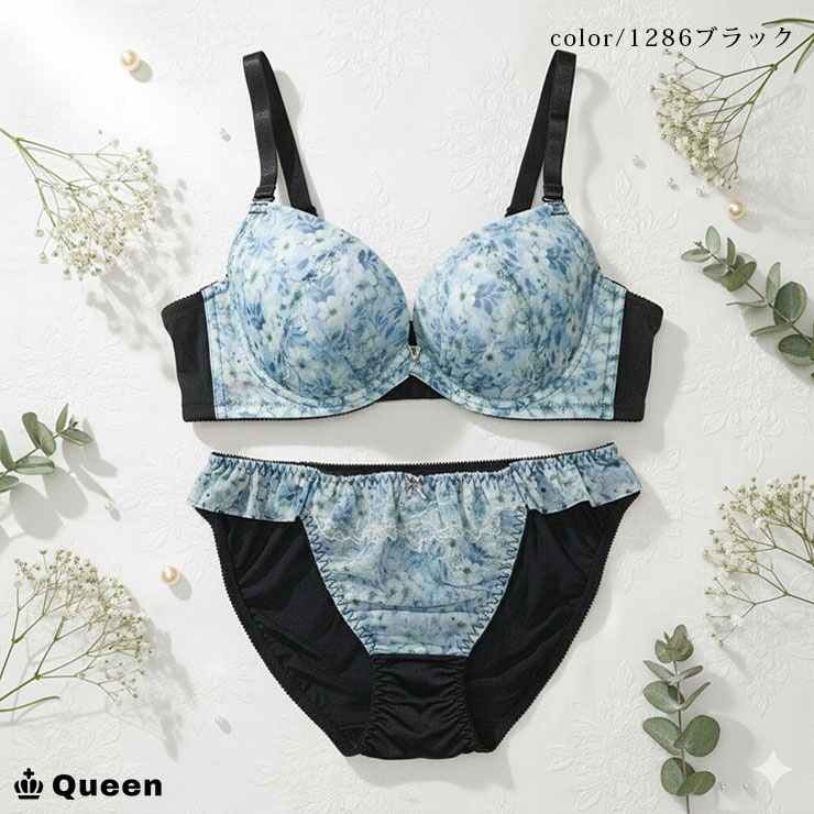 フェミニンブラショーツセット カップ別 Iカップ アンダー70 75 80 85 90 95 (j1-i)