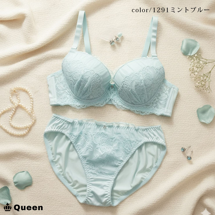 フェミニンブラショーツセット カップ別 Iカップ アンダー70 75 80 85 90 95 (j1-i)