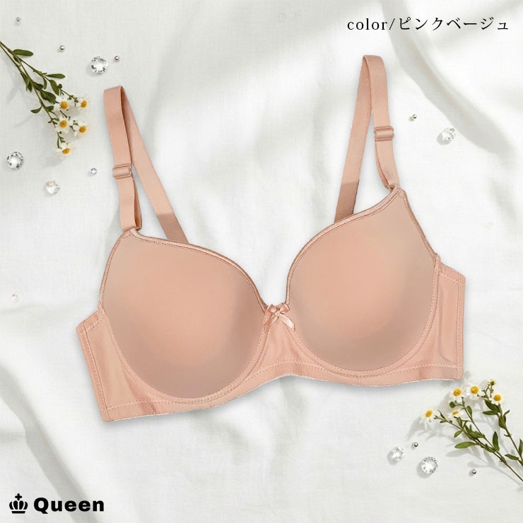 スムースモールドカップブラジャー（E・Fカップ　アンダー85～110） (tb704）