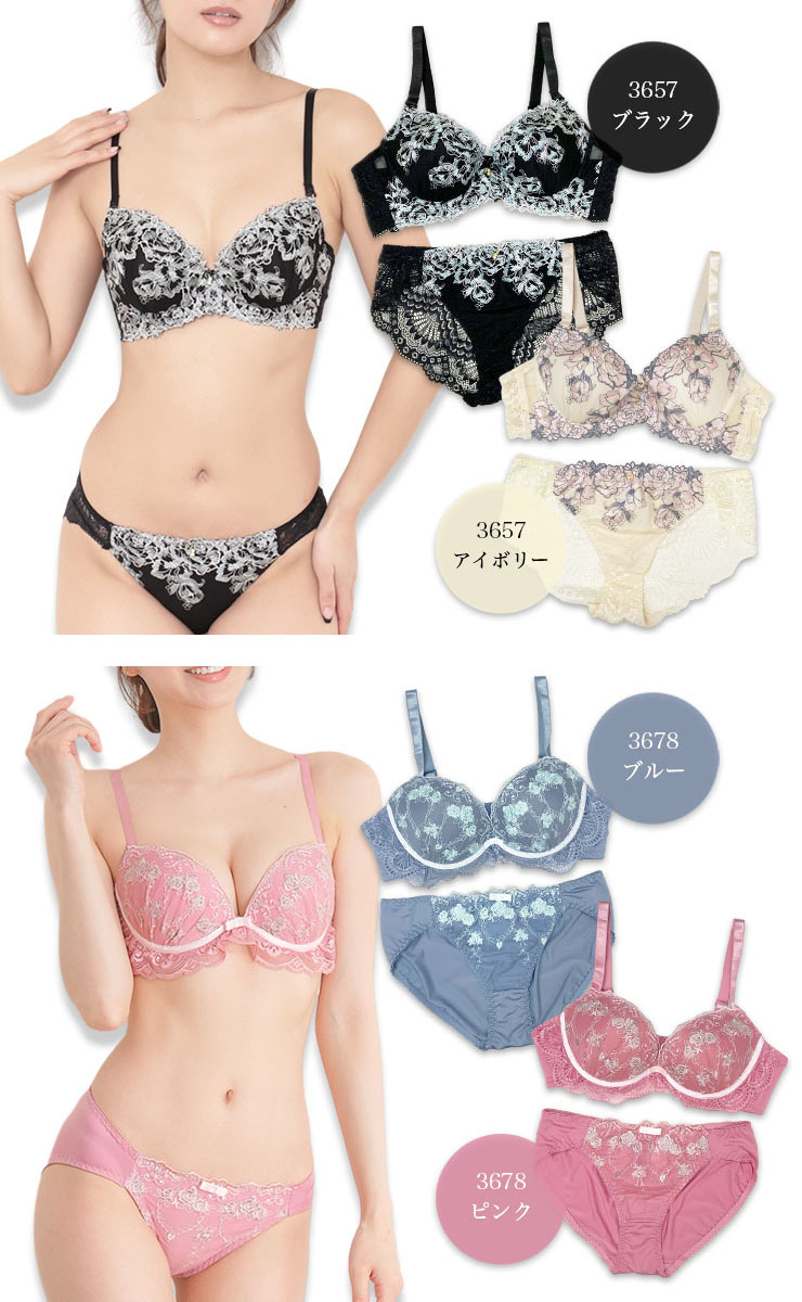 ブラジャーショーツセット （Cカップ アンダー85/90/95） (j3-c)