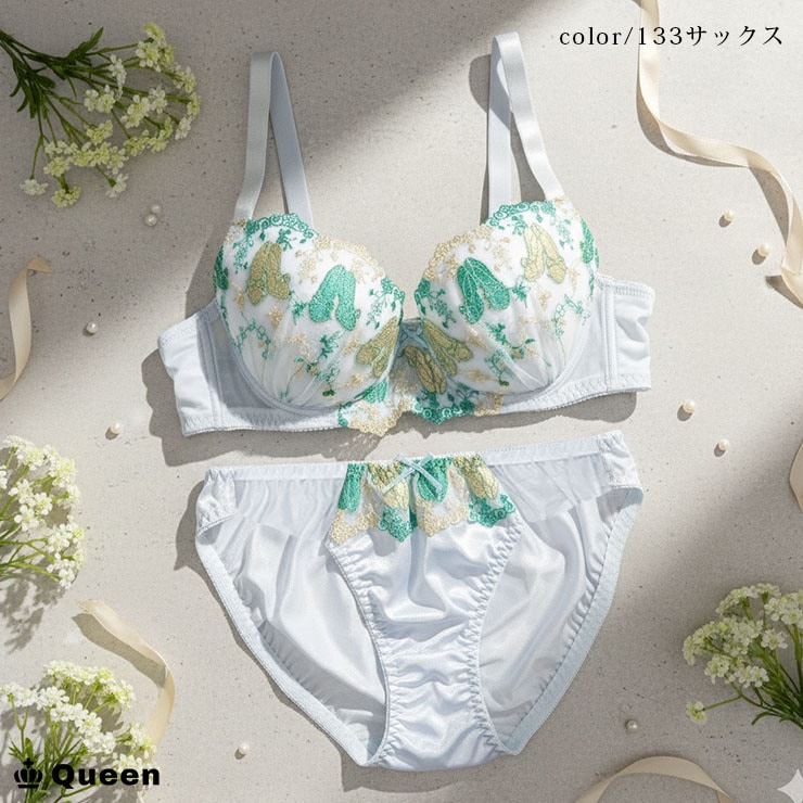 バイリーンカップブラジャーショーツセット （Dカップ アンダー85/90/95/100） (fg-d)